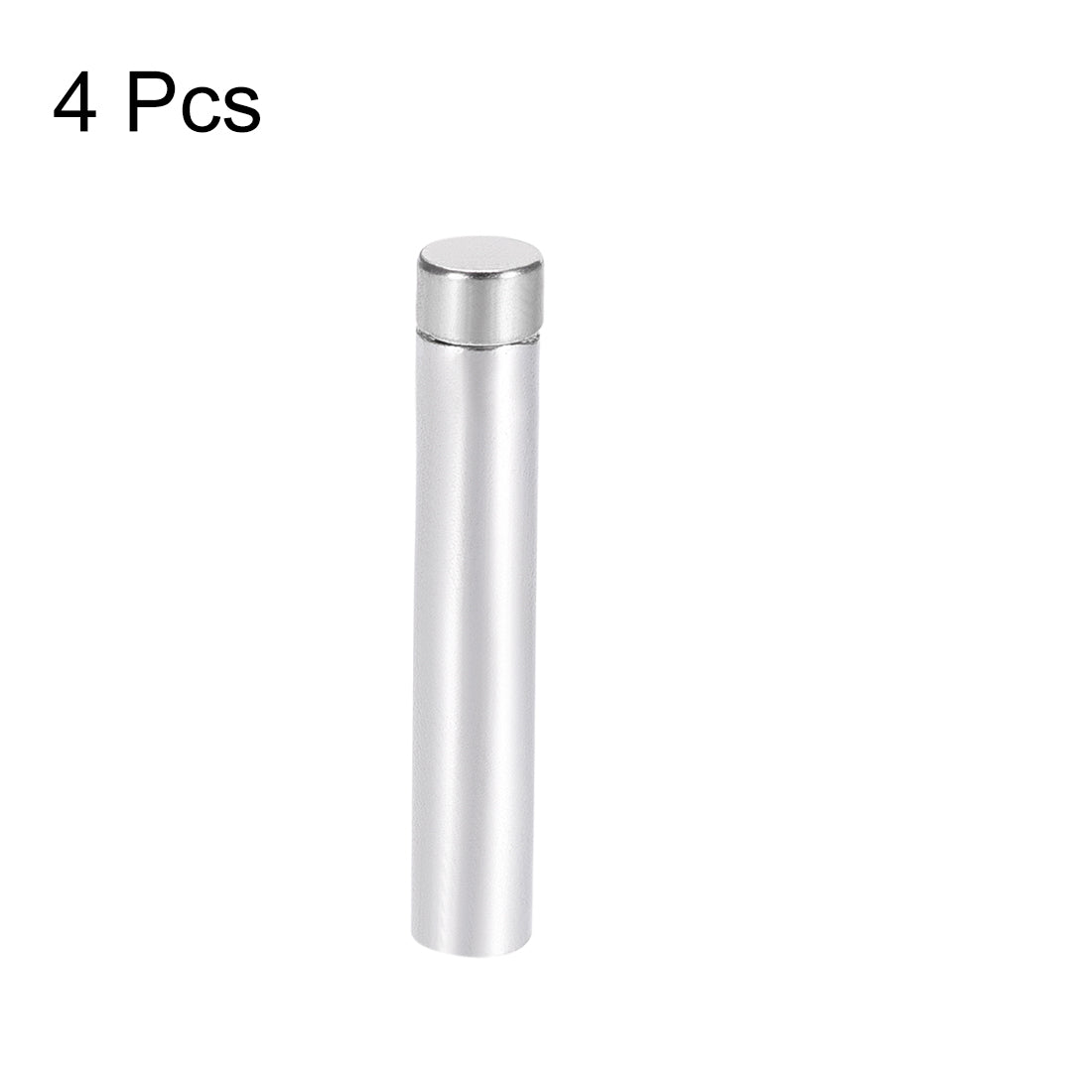 Harfington Glass Standoff Stainless Steel Advertising Nails 6.8mm x 60mm for 4-8mm Thick Desktop Acrylic Photo Frame , 4 Pcs