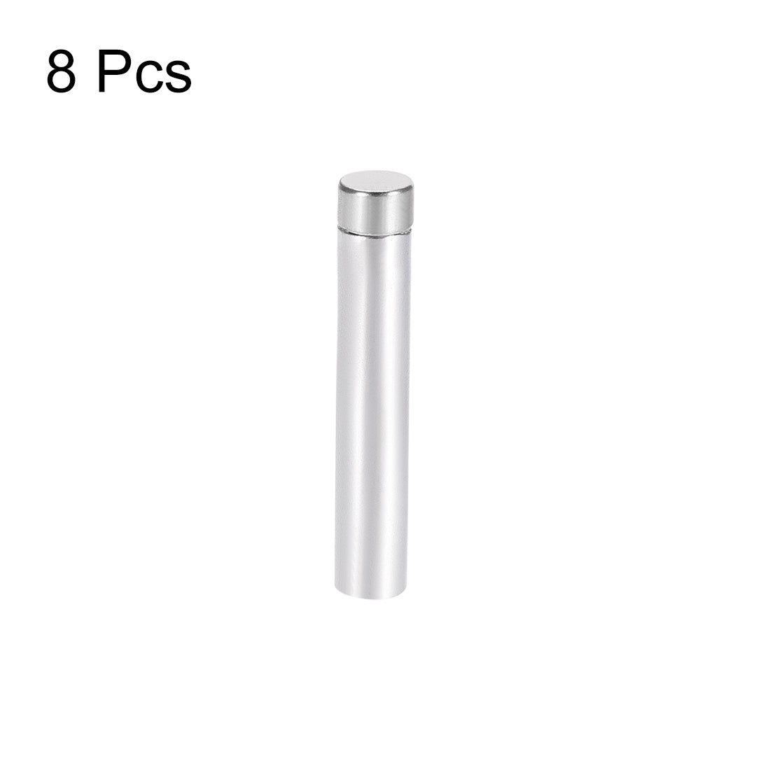 Harfington Glass Standoff Stainless Steel Advertising Nails 6.8mm x 60mm for 4-8mm Thick Desktop Acrylic Photo Frame , 8 Pcs