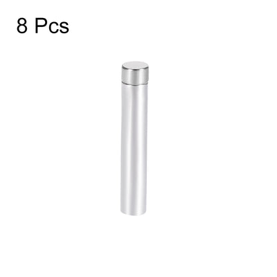 Harfington Glass Standoff Stainless Steel Advertising Nails 6.8mm x 60mm for 4-8mm Thick Desktop Acrylic Photo Frame , 8 Pcs