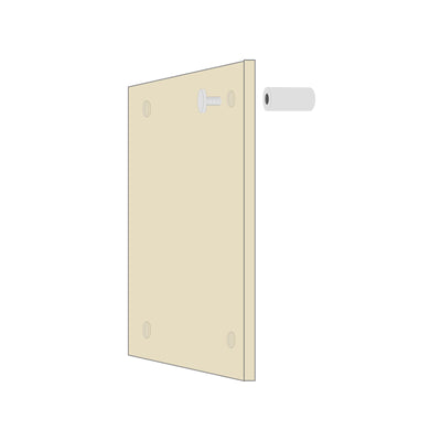 Harfington Glass Standoff Stainless Steel Advertising Nails 6.8mm x 60mm for 4-8mm Thick Desktop Acrylic Photo Frame , 8 Pcs