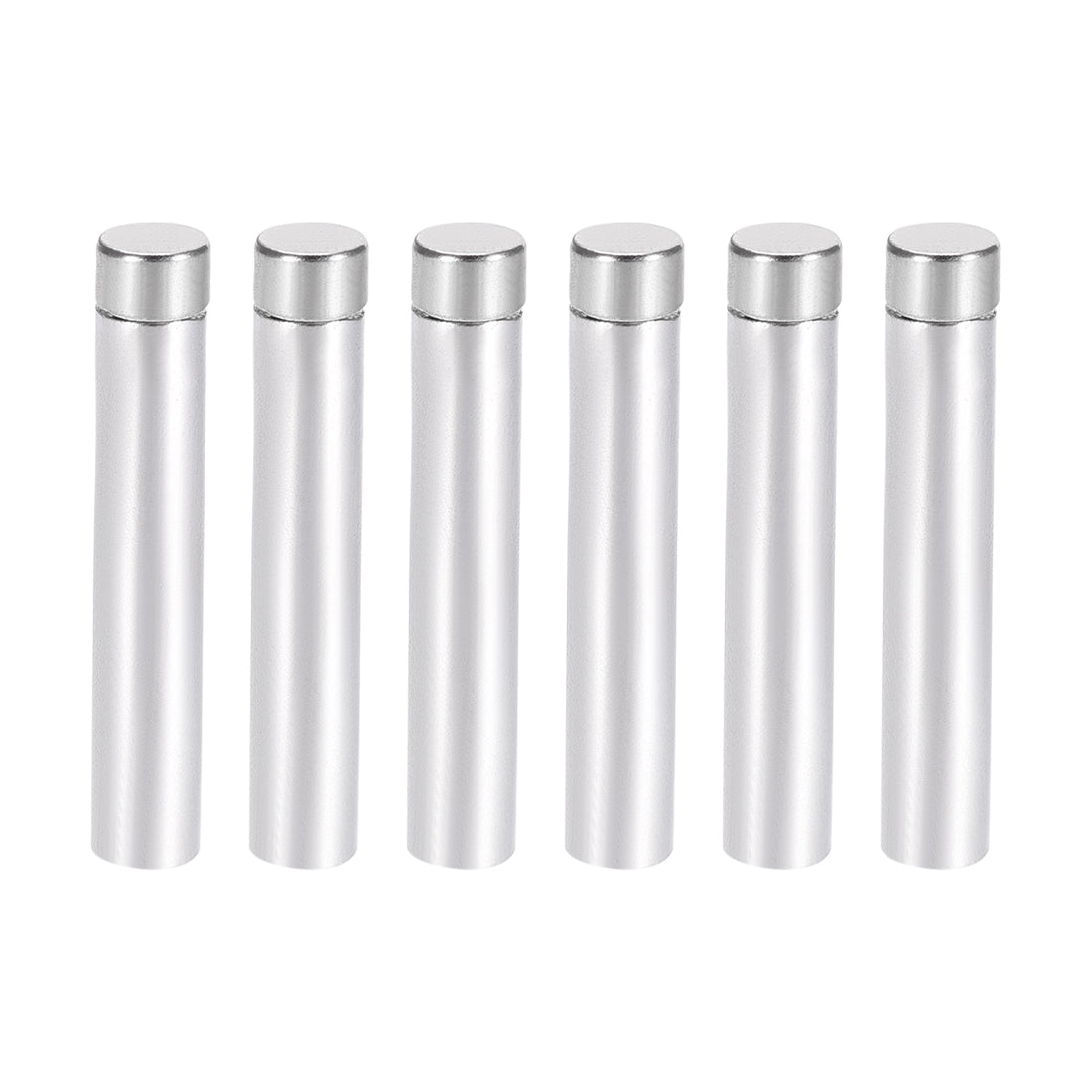 Harfington Glass Standoff Stainless Steel Advertising Nails 6.8mm x 50mm for 4-8mm Thick Desktop Acrylic Photo Frame , 6 Pcs