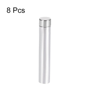 Harfington Glass Standoff Stainless Steel Advertising Nails 6.8mm x 40mm for 4-8mm Thick Desktop Acrylic Photo Frame , 8 Pcs