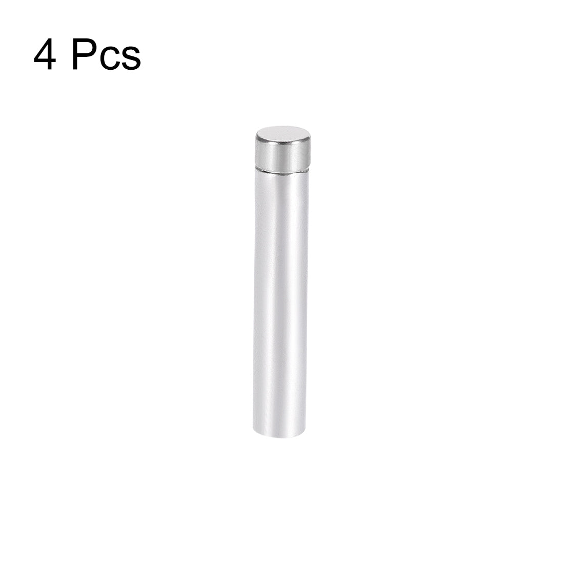 Harfington Glass Standoff Stainless Steel Advertising Nails 6.8mm x 30mm for 4-8mm Thick Desktop Acrylic Photo Frame , 4 Pcs