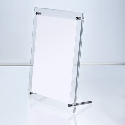 Harfington Glass Standoff Stainless Steel Advertising Nails 6.8mm x 30mm for 4-8mm Thick Desktop Acrylic Photo Frame , 4 Pcs