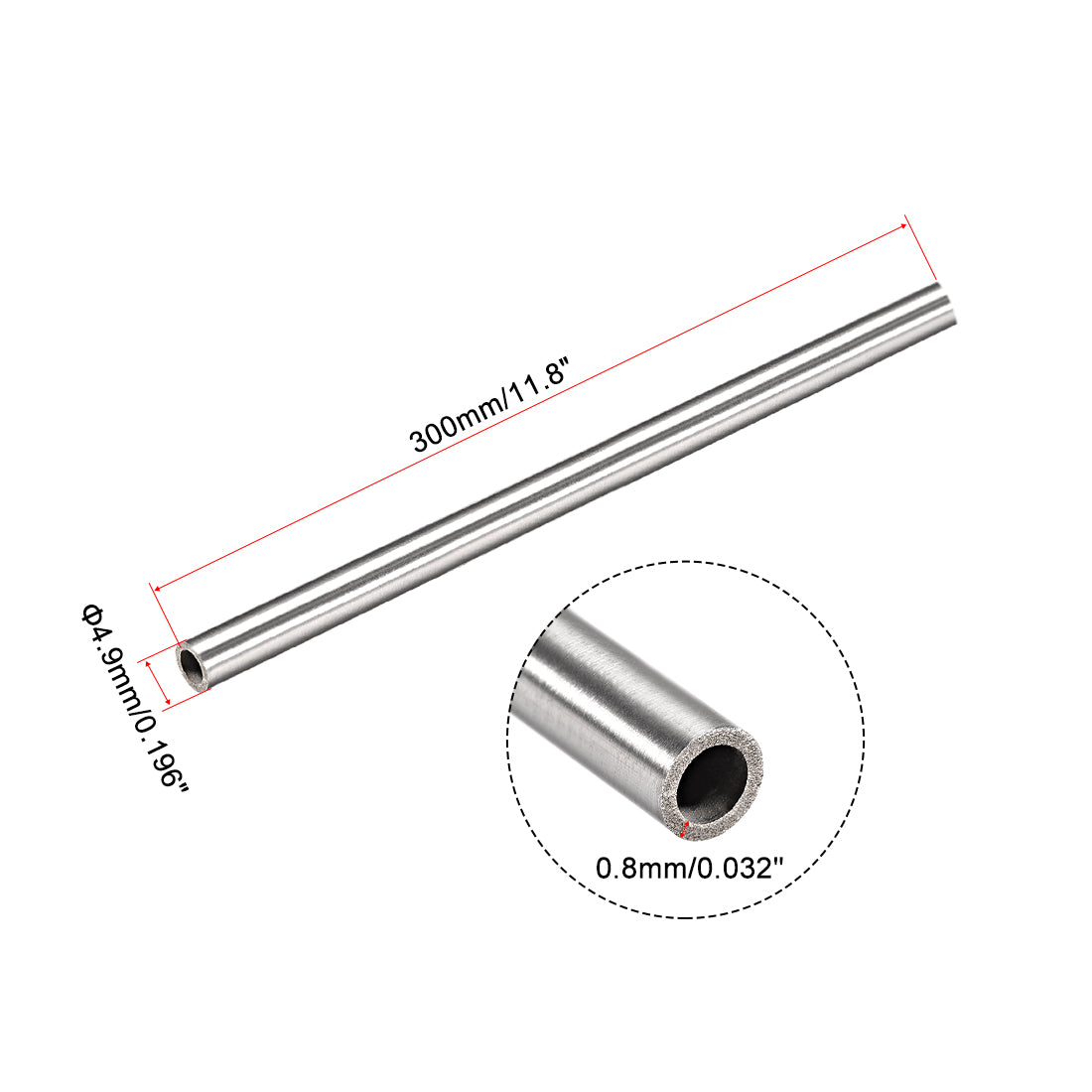 Harfington Pcs, 304 Stainless Steel Capillary Tube