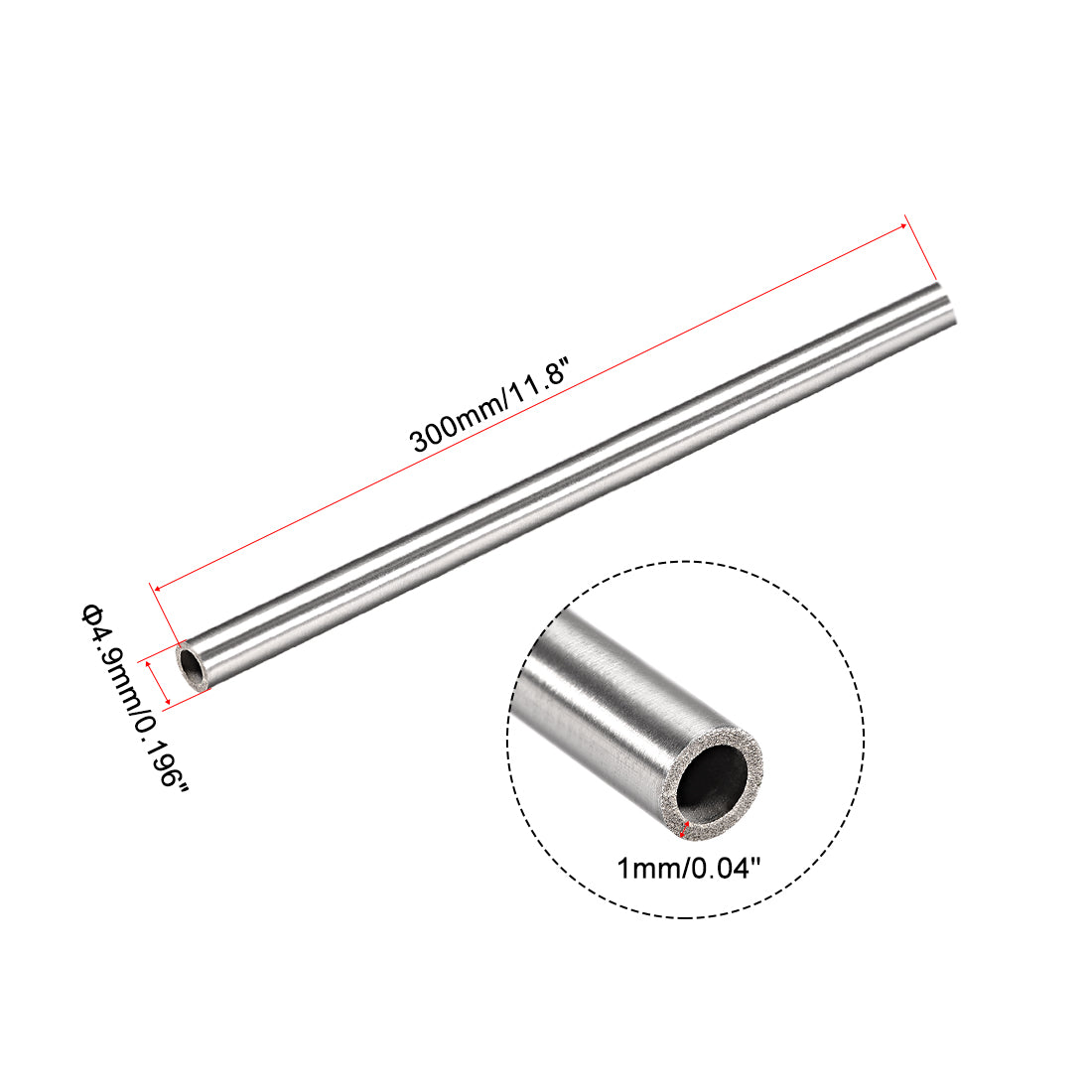 Harfington Pcs, 304 Stainless Steel Capillary Tube