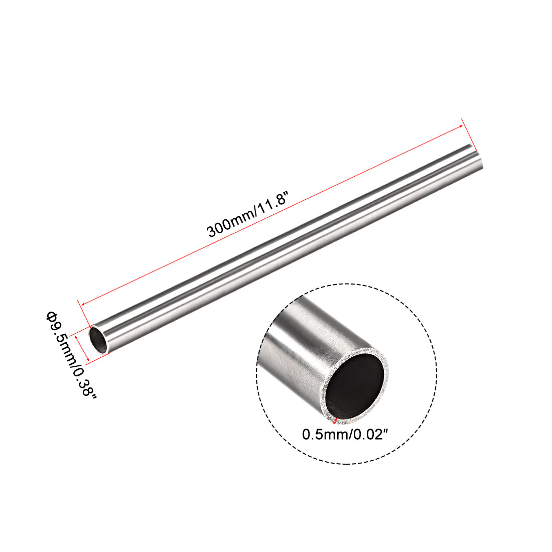 Harfington Pcs, 304 Stainless Steel Capillary Tube