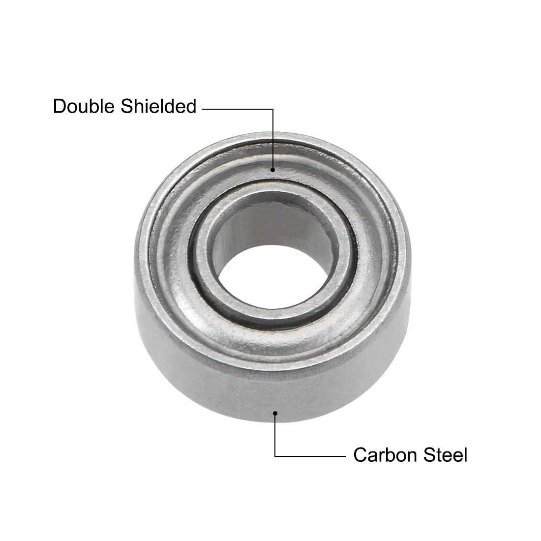 Harfington Deep Groove Ball Bearings Metric Double Shield High Carbon Steel Z2 Level