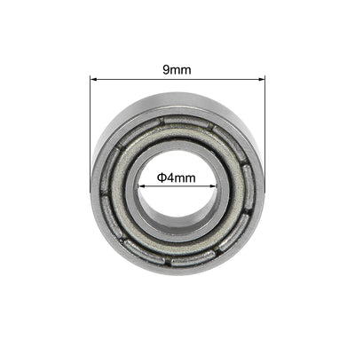 Harfington Deep Groove Ball Bearing Metric Double Shield High Carbon Steel Z2
