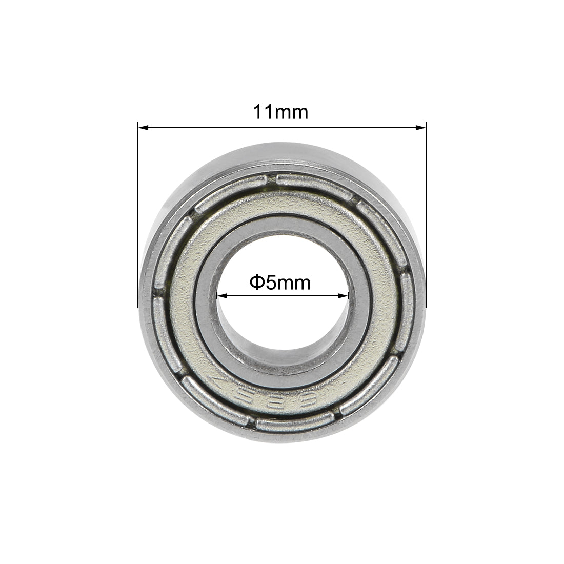 Harfington 685ZZ Deep Groove Ball Bearings Z2 5x11x5mm Double Shielded Carbon Steel 12pcs