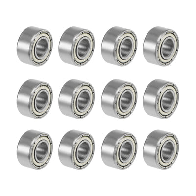 Harfington 685ZZ Deep Groove Ball Bearings Z2 5x11x5mm Double Shielded Carbon Steel 12pcs