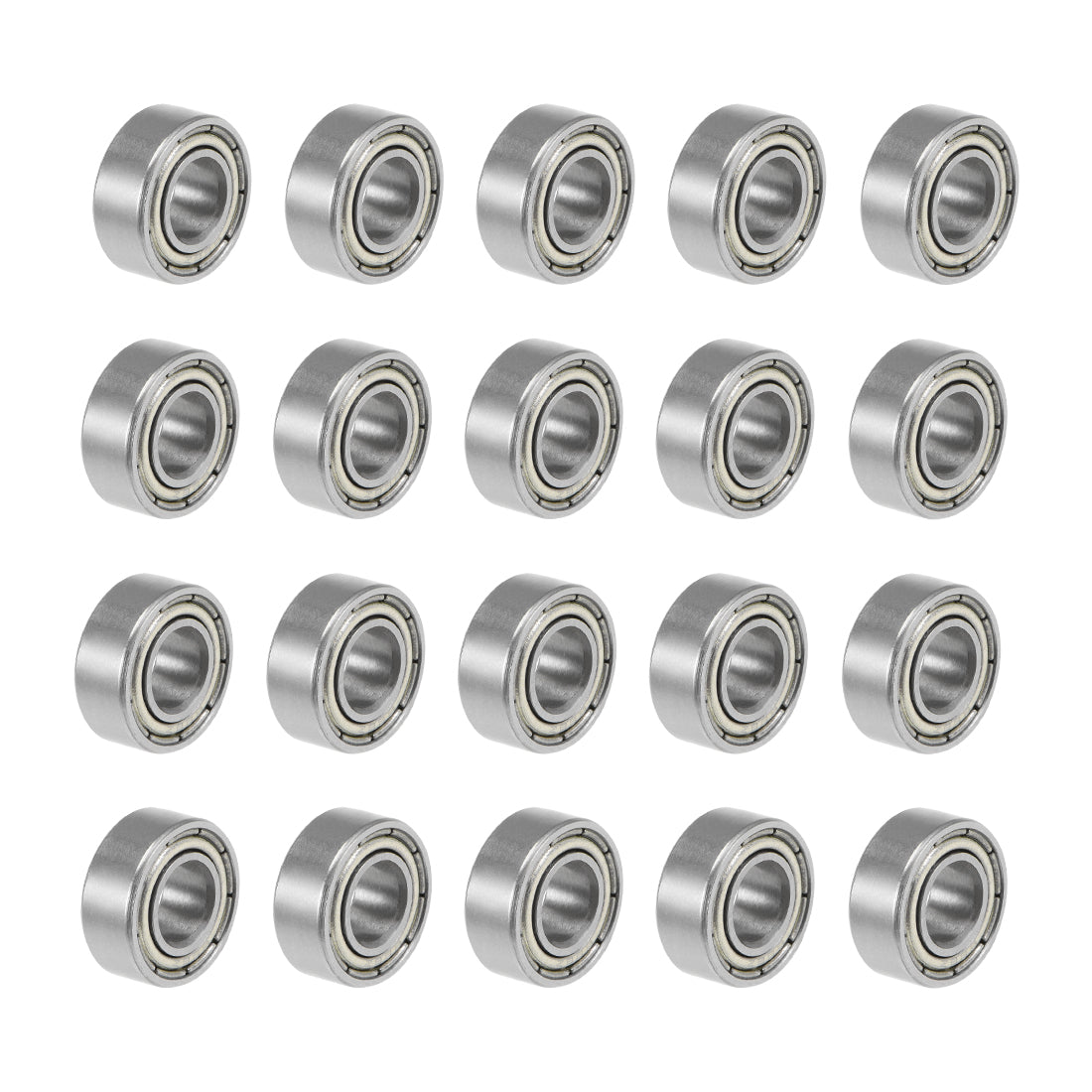 Harfington 686ZZ Deep Groove Ball Bearings Z2 6x13x5mm Double Shielded Carbon Steel 20pcs