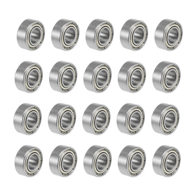 Harfington 686ZZ Deep Groove Ball Bearings Z2 6x13x5mm Double Shielded Carbon Steel 20pcs