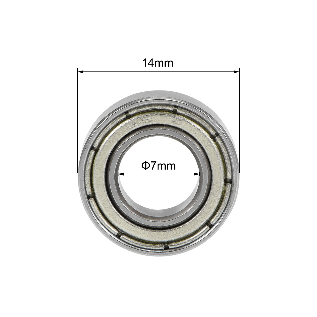 Harfington Deep Groove Ball Bearings Metric Double Shield High Carbon Steel Z2 Level