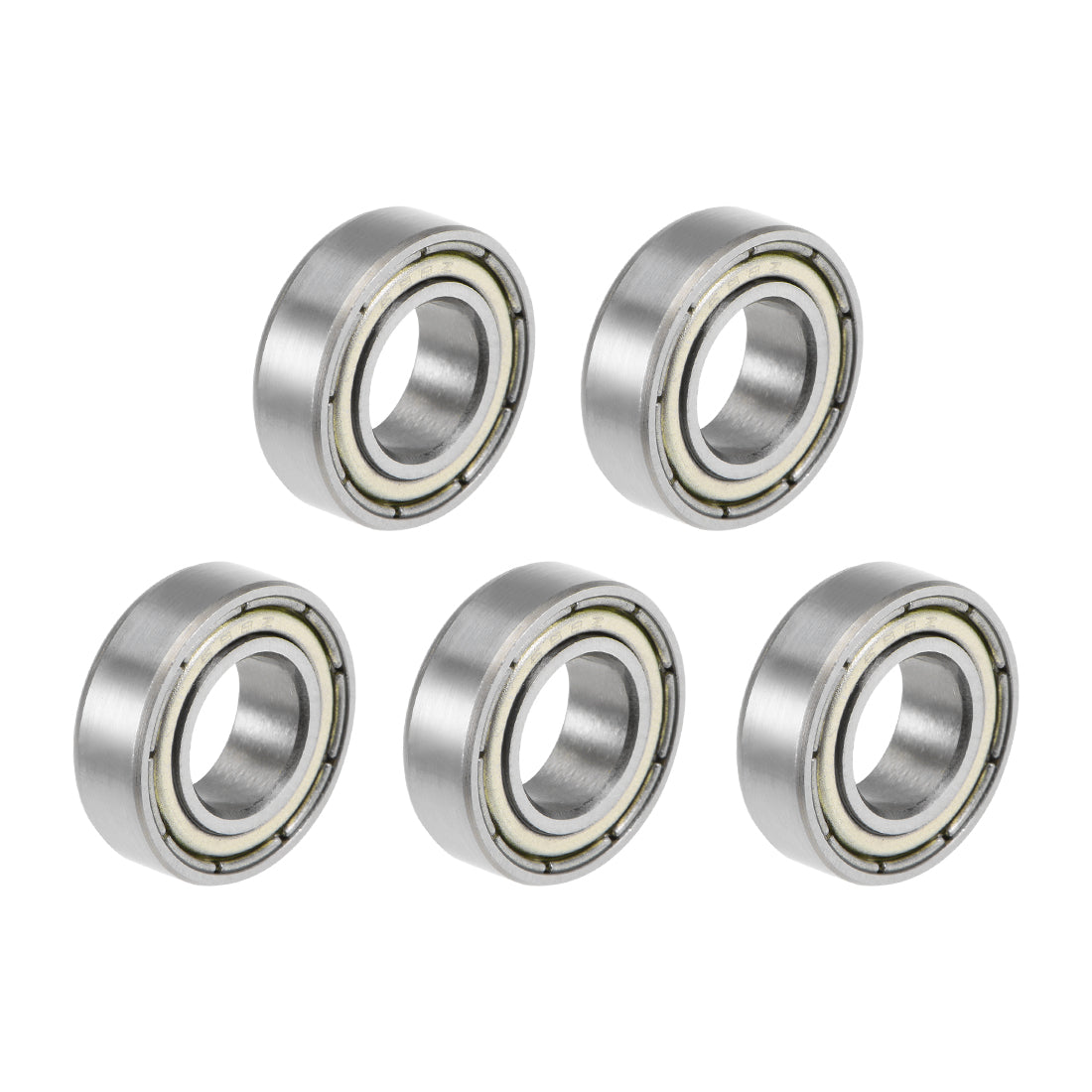 uxcell Uxcell Deep Groove Ball Bearing Metric Double Shielded High Carbon Steel Z2
