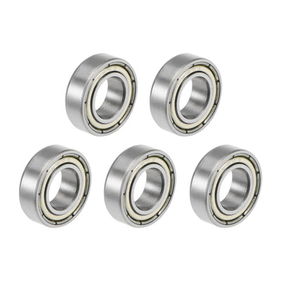 Harfington Uxcell Deep Groove Ball Bearing Metric Double Shielded High Carbon Steel Z2