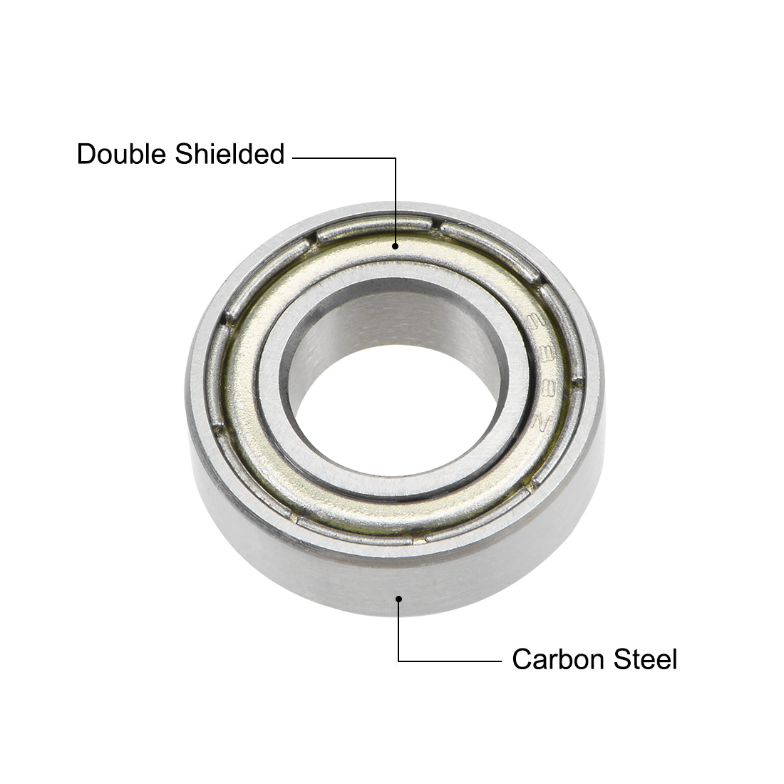 Harfington Deep Groove Ball Bearings Metric Double Shielded High Carbon Steel Z2 Level