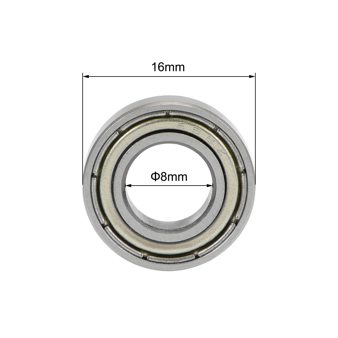 Harfington Deep Groove Ball Bearings Metric Double Shielded High Carbon Steel Z2 Level