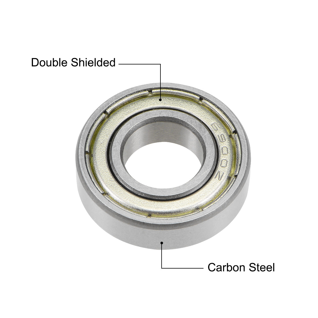 Harfington Deep Groove Ball Bearing Metric Double Shield High Carbon Steel Z2