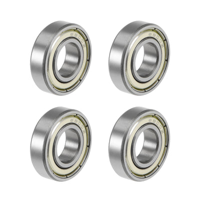 Harfington Deep Groove Ball Bearing Metric Double Shield High Carbon Steel Z2