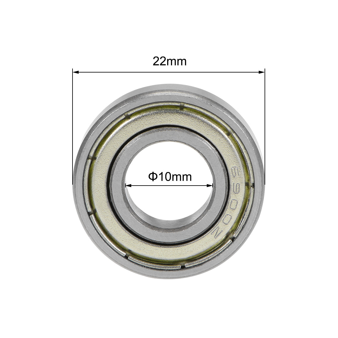Harfington Deep Groove Ball Bearings Metric Double Shield High Carbon Steel Bearing