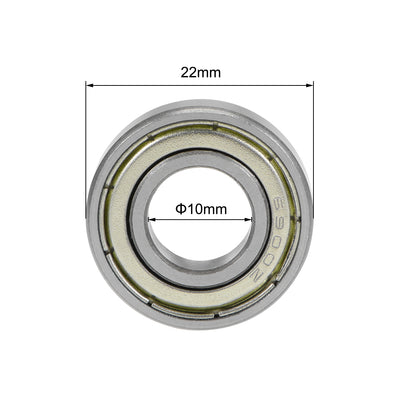 Harfington Deep Groove Ball Bearings Metric Double Shield High Carbon Steel Bearing