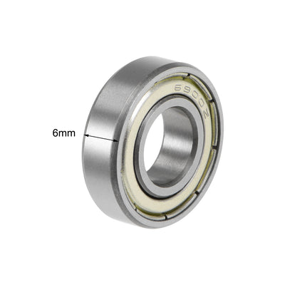 Harfington Deep Groove Ball Bearings Metric Double Shield High Carbon Steel Bearing