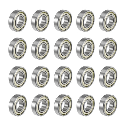 Harfington Deep Groove Ball Bearings Metric Double Shield High Carbon Steel Bearing