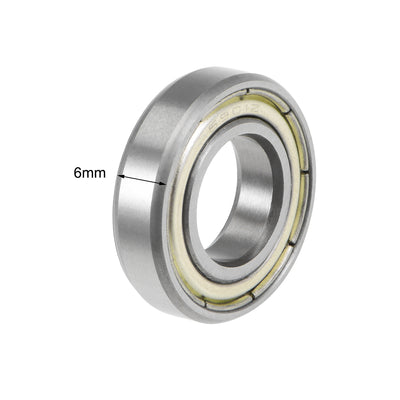 Harfington Deep Groove Ball Bearings Metric Double Shield High Carbon Steel Bearing