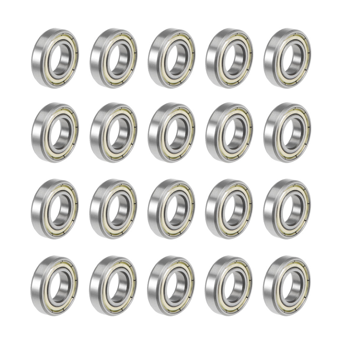 Harfington Deep Groove Ball Bearings Metric Double Shield High Carbon Steel Bearing