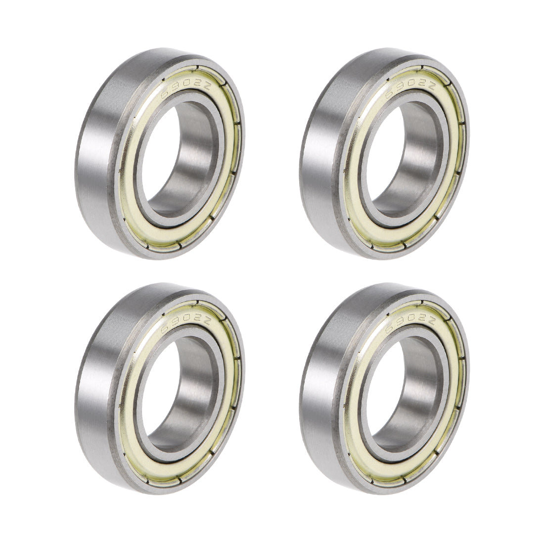Harfington Deep Groove Ball Bearing Metric Double Shield High Carbon Steel Z2