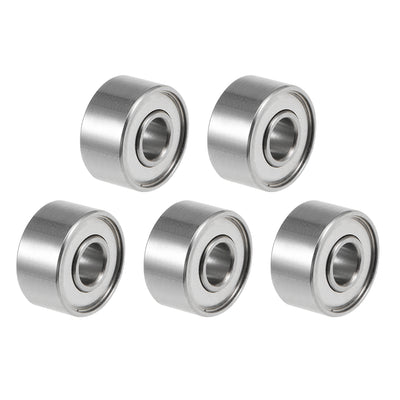 Harfington Uxcell Deep Groove Ball Bearing Metric Double Shielded High Carbon Steel Z2