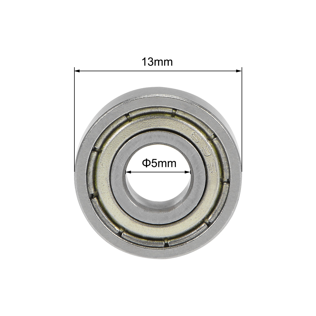 Harfington Deep Groove Ball Bearings Metric Double Shield High Carbon Steel Z2 Level