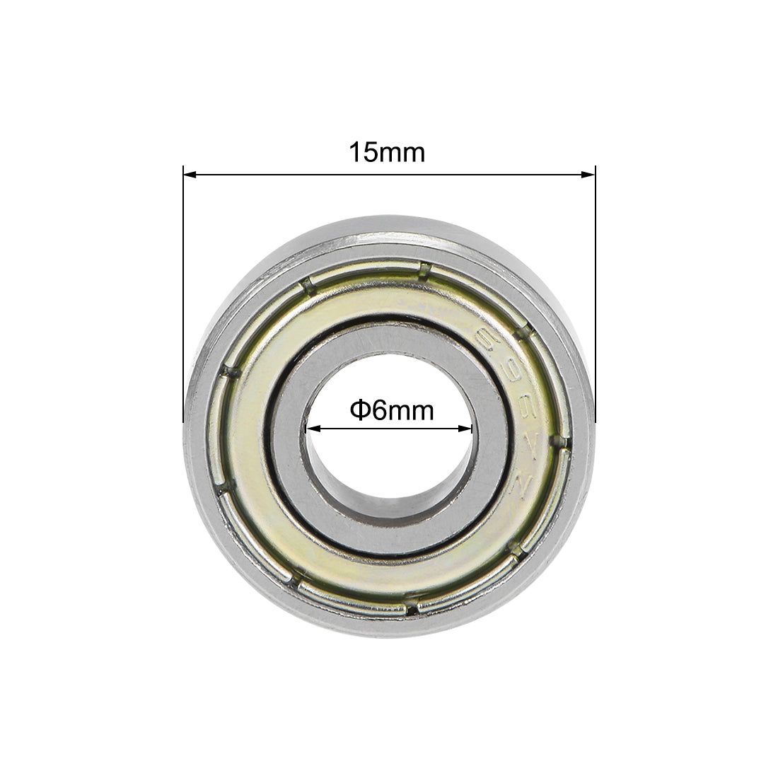 Harfington Deep Groove Ball Bearings Metric Double Shielded High Carbon Steel Z2 Level
