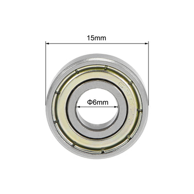 Harfington Deep Groove Ball Bearings Metric Double Shielded High Carbon Steel Z2 Level