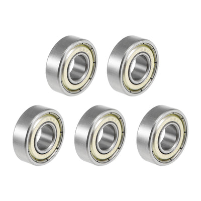 Harfington Uxcell Deep Groove Ball Bearing Metric Double Shielded High Carbon Steel Z2