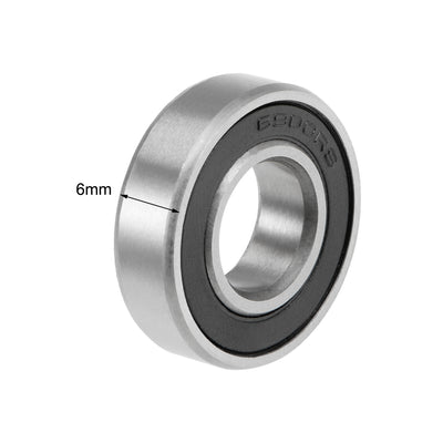 Harfington Deep Groove Ball Bearing Metric Double Sealed High Carbon Steel Z2