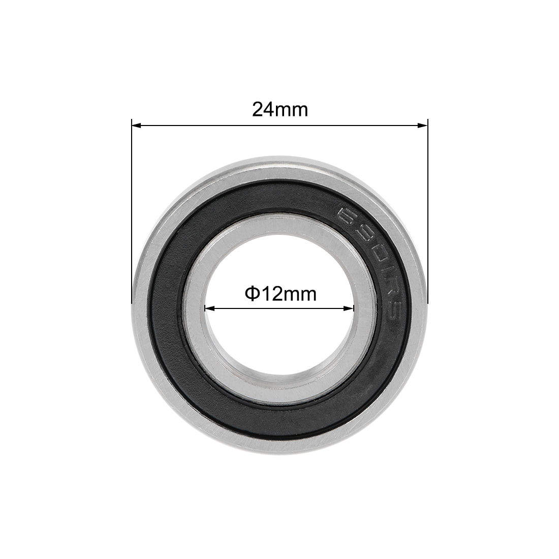 Harfington Deep Groove Ball Bearing Metric Double Sealed High Carbon Steel Z2