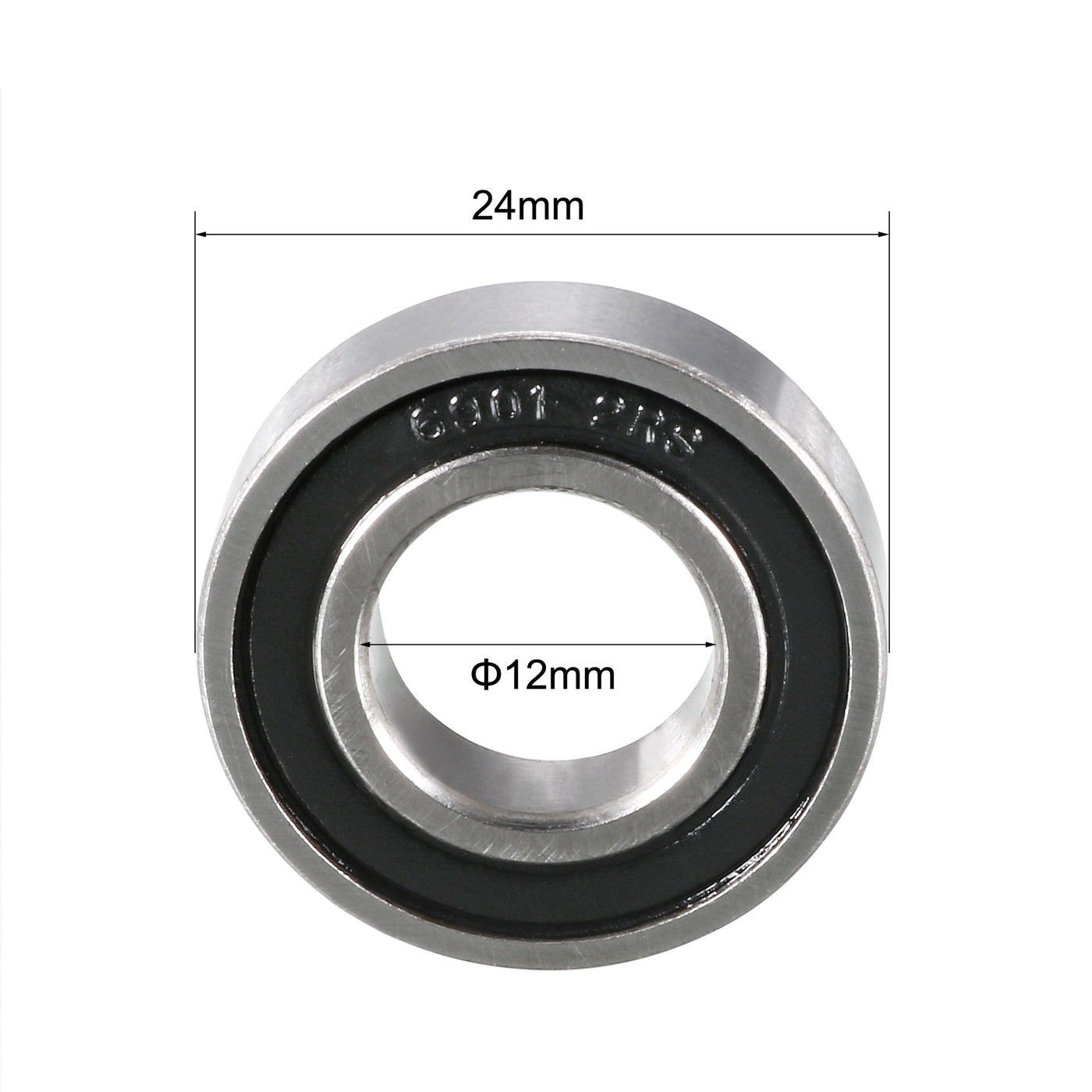 Harfington Deep Groove Ball Bearings Metric Double Sealed High Carbon Steel Z2 Level