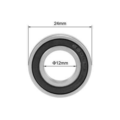 Harfington Deep Groove Ball Bearing Metric Double Seal High Carbon Steel Z2