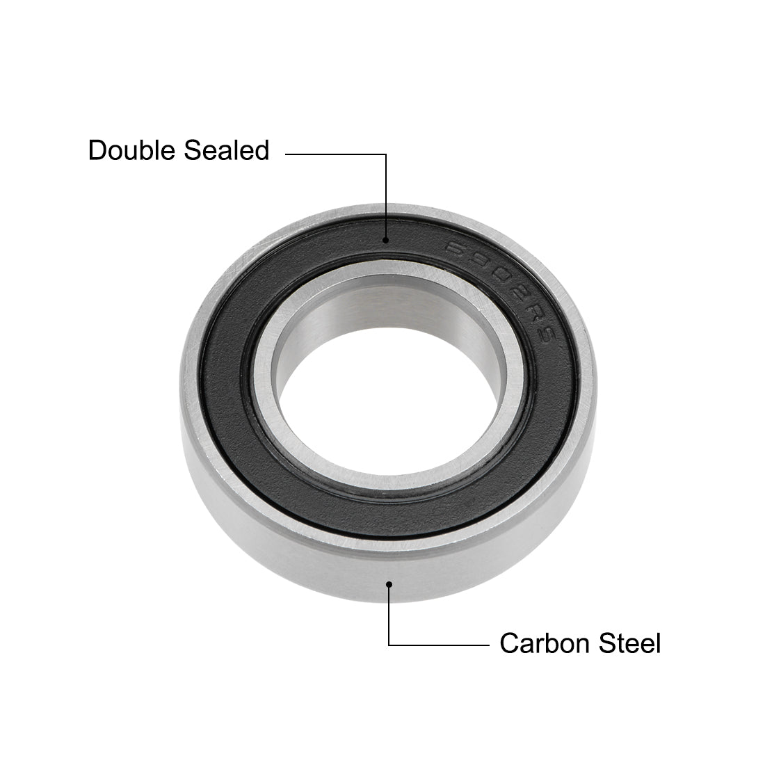 Harfington Deep Groove Ball Bearings Metric Double Sealed High Carbon Steel Z2 Level