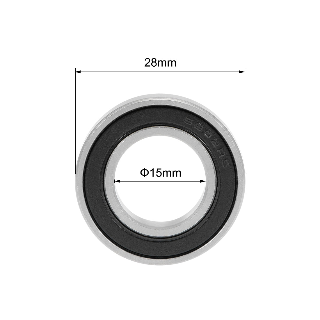Harfington Deep Groove Ball Bearing Metric Double Seal High Carbon Steel Z2