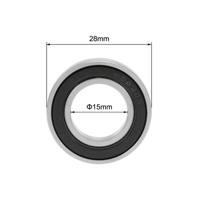 Harfington Deep Groove Ball Bearing Metric Double Seal High Carbon Steel Z2