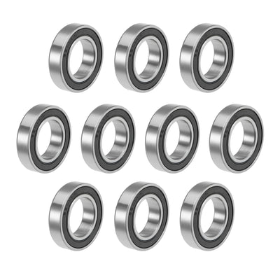 Harfington 6903-2RS Deep Groove Ball Bearings Z2 17x30x7mm Double Sealed Carbon Steel 10pcs