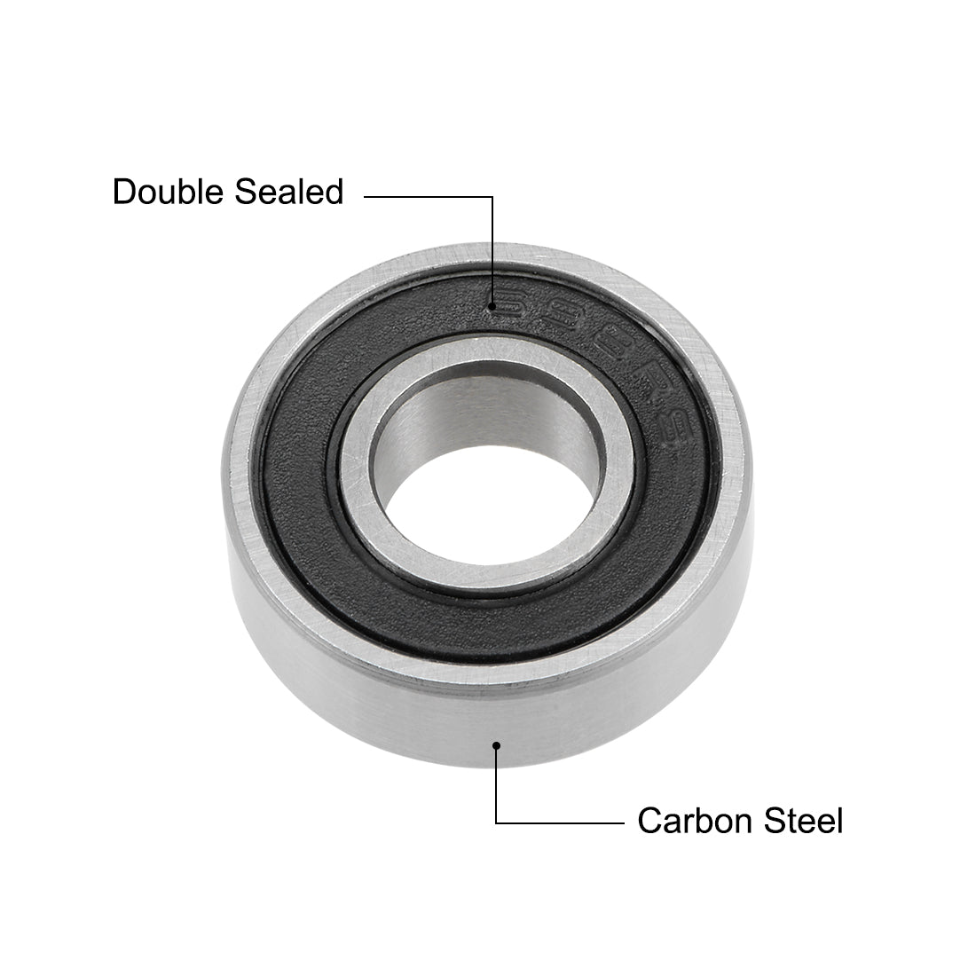 Harfington Deep Groove Ball Bearings Metric Double Sealed High Carbon Steel Z2 Bearing