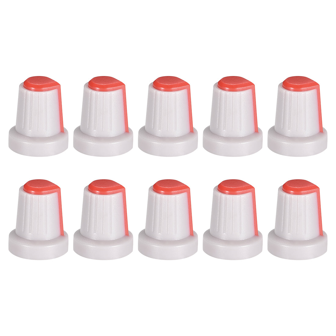 Harfington 10Pcs Shaft Hole Knob for Speaker Effect Pedal Amplifier Grey Potentiometer Knob