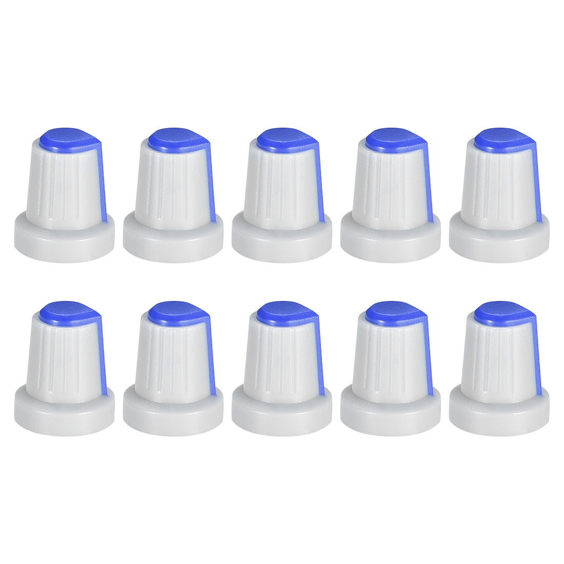 Harfington 10Pcs Shaft Hole Knob for Speaker Effect Pedal Amplifier Grey Potentiometer Knob