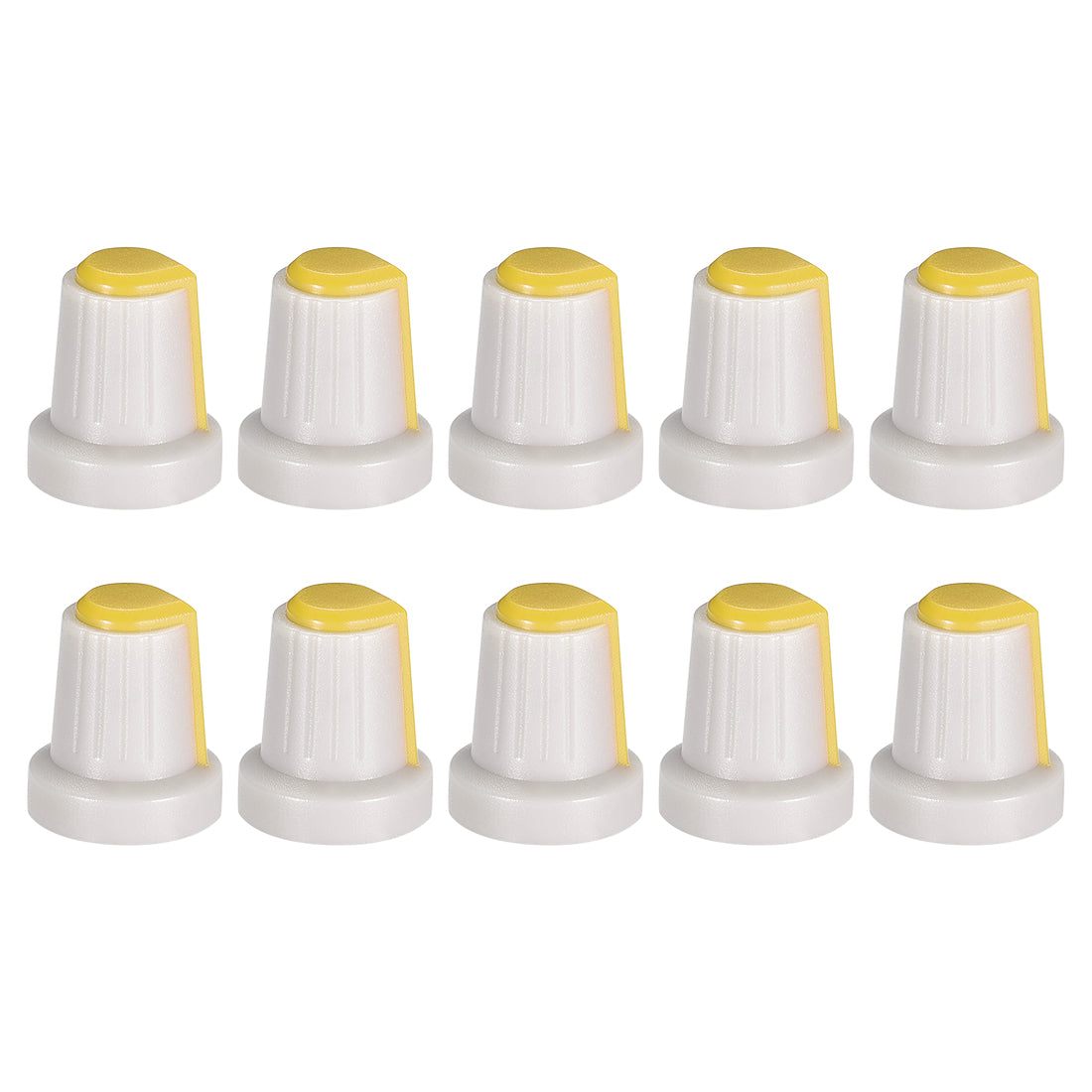 Harfington 10Pcs Shaft Hole Knob for Speaker Effect Pedal Amplifier Grey Potentiometer Knob
