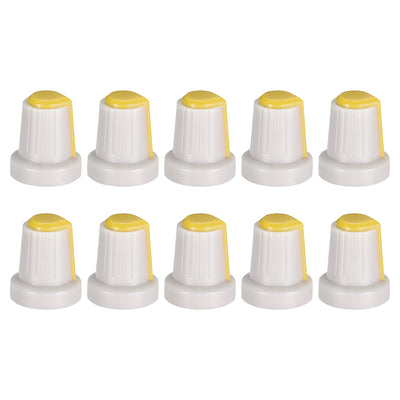Harfington 10Pcs Shaft Hole Knob for Speaker Effect Pedal Amplifier Grey Potentiometer Knob