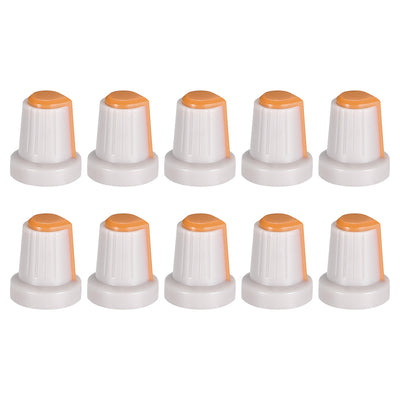 Harfington 10Pcs Shaft Hole Knob for Speaker Effect Pedal Amplifier Grey Potentiometer Knob